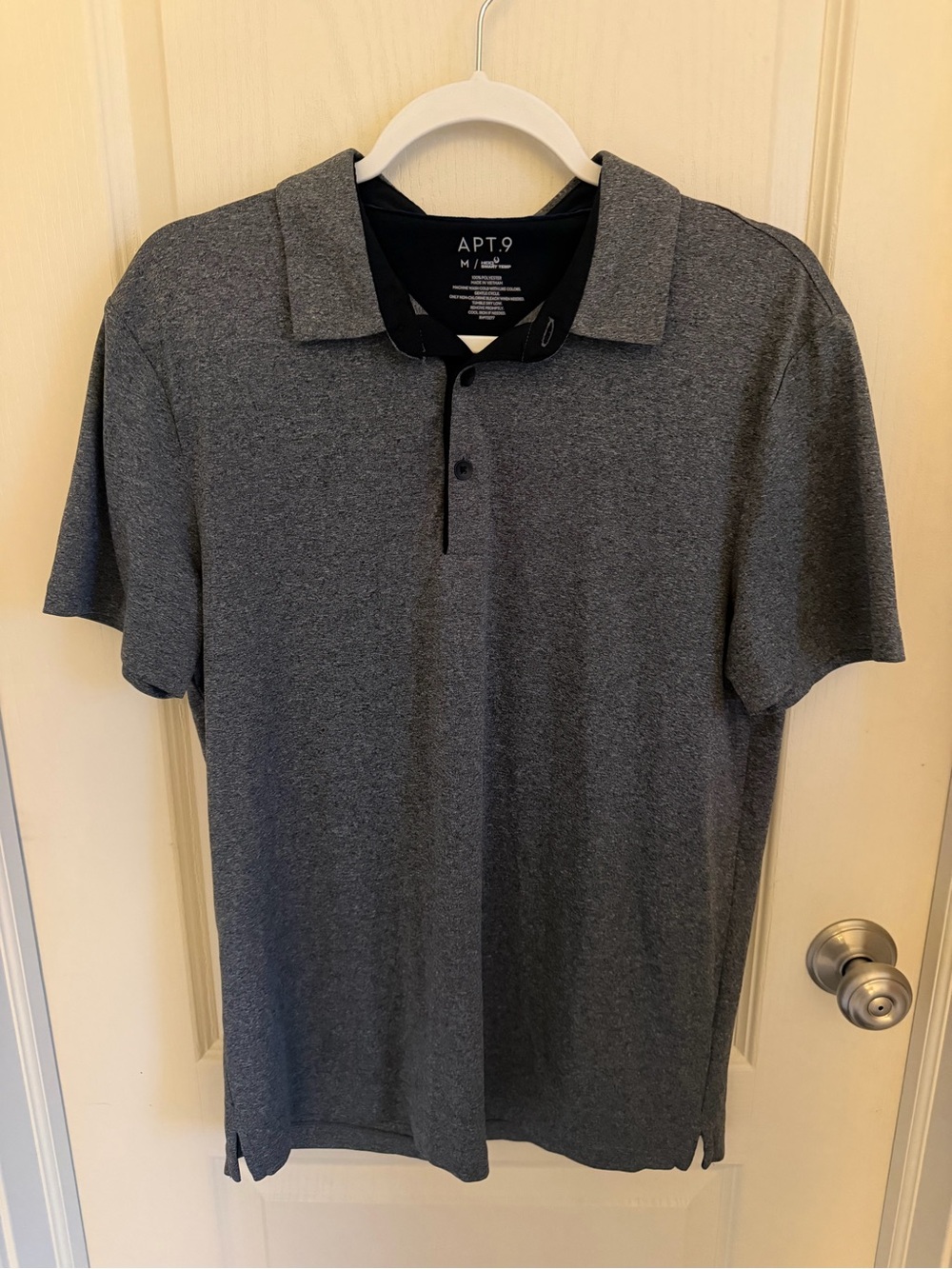 Apt. 9 Men’s Dark Heather Gray Polo